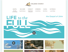 Tablet Screenshot of college-church.org